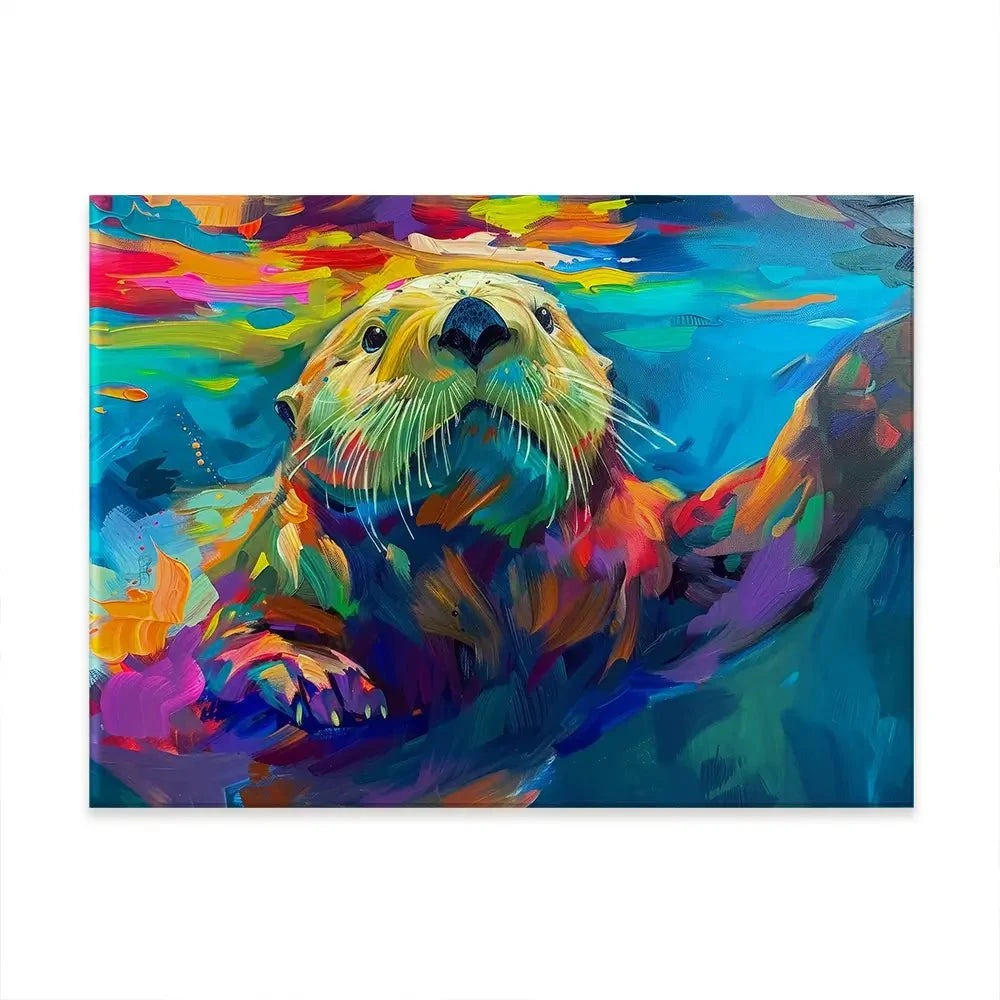 Otter Outing Canvas Print Otter Outing Canvas Print wall art product David Alexander Elder