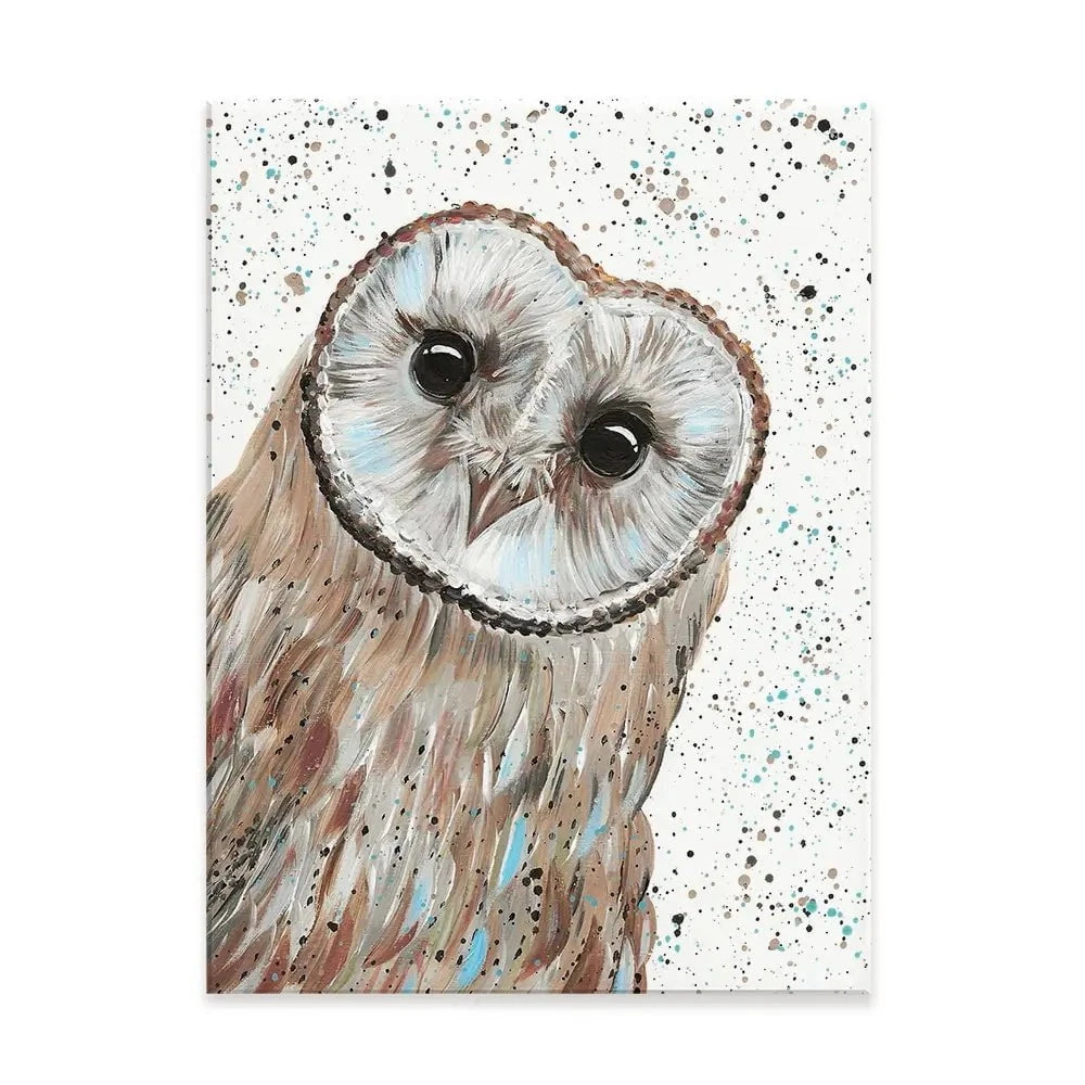 Owl Apollo Canvas Print Owl Apollo Canvas Print wall art product Emma LC Art