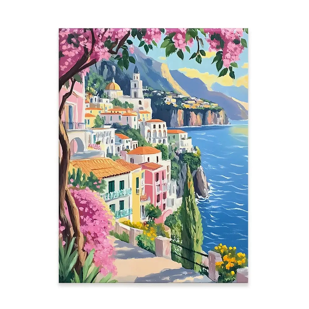 Paintings Of Amalfi Coast 1 Canvas Print Paintings Of Amalfi Coast 1 Canvas Print wall art product IAmHomeStudio