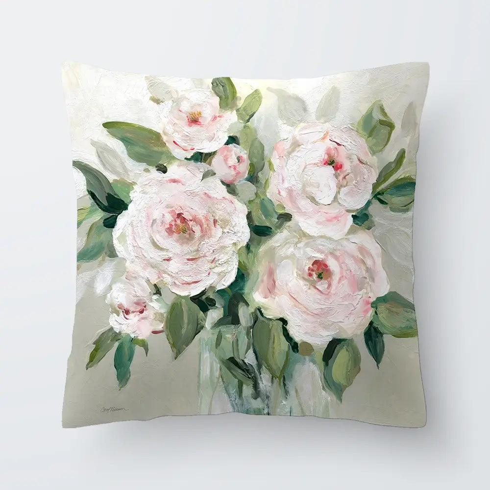 Pale Pink Blossoms Cushion Pale Pink Blossoms Cushion wall art product Carol Robinson