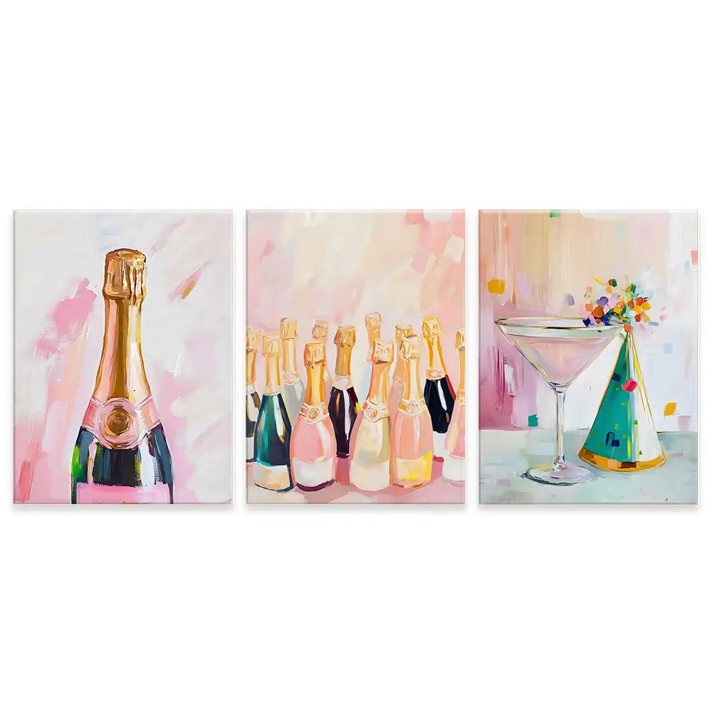 Party Girl Trio Canvas Print Party Girl Trio Canvas Print wall art product LSR Design Studio - Independent