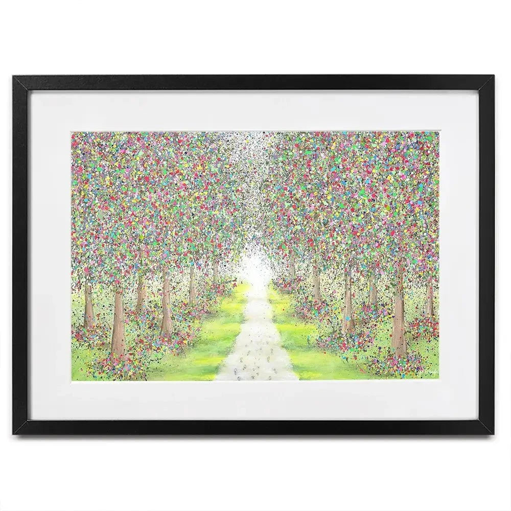 Pathway To Happiness Framed Art Print Pathway To Happiness Framed Art Print wall art product Jo Gough