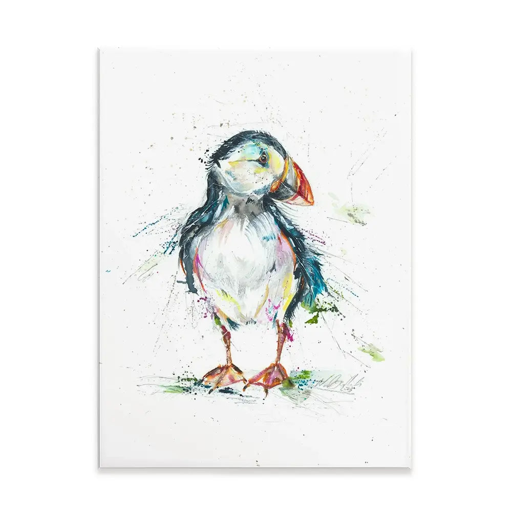 Patrick Puffin Canvas Print Patrick Puffin Canvas Print wall art product Nicola Jane Rowles