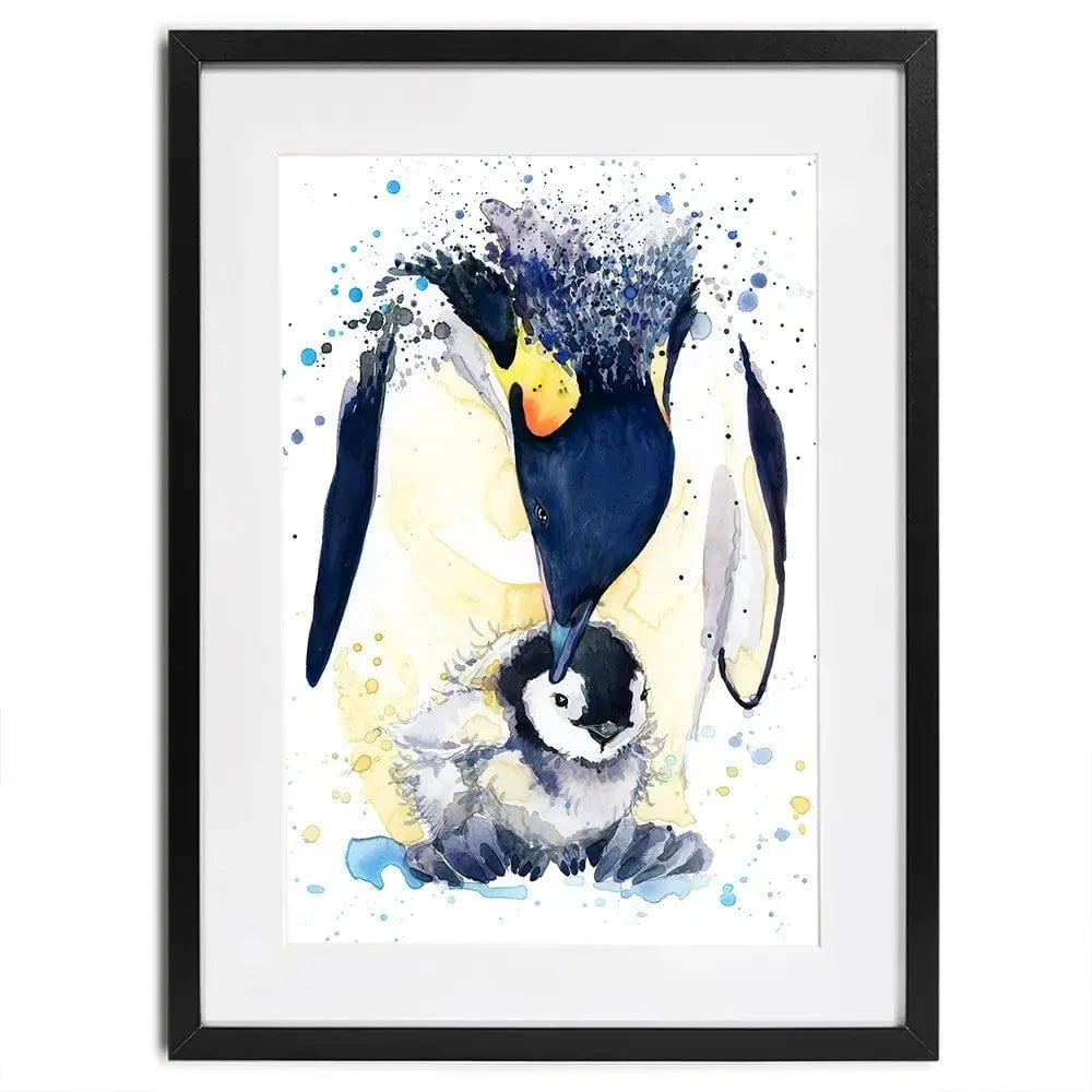 Penguin Paint Splash Framed Art Print Penguin Paint Splash Framed Art Print wall art product Faenkova Elena / Shutterstock