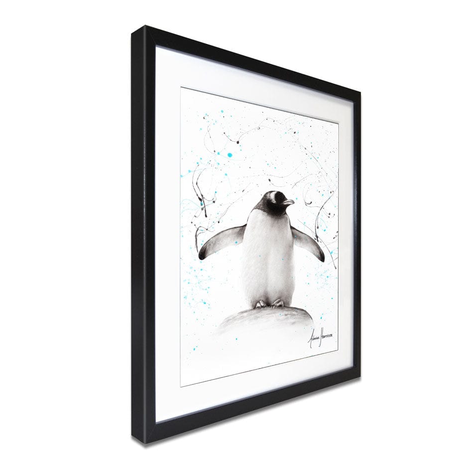 Penguin Parade Framed Art Print wall art product Ashvin Harrison