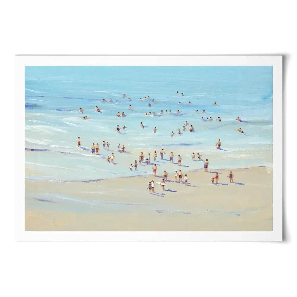 People At The Beach Art Print People At The Beach Art Print wall art product Tim O'Toole