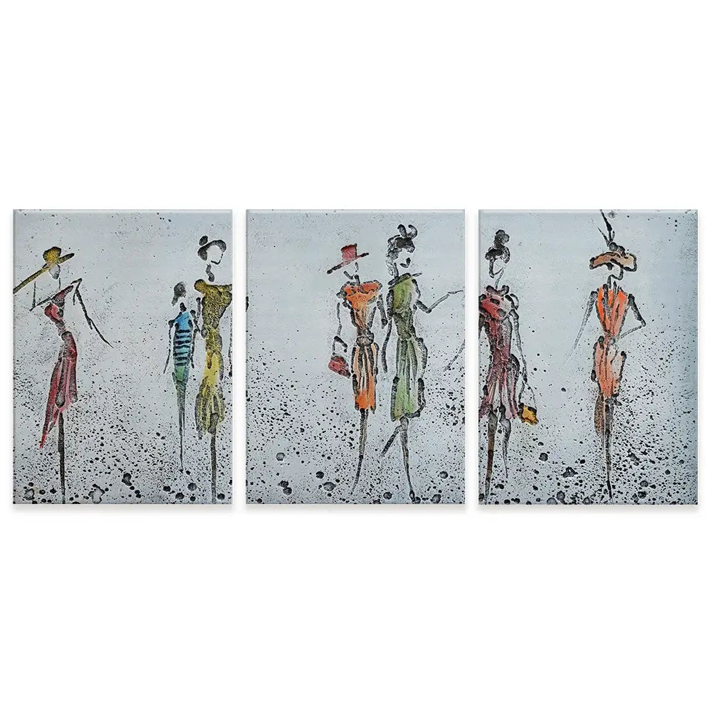 Peoples Trio Canvas Print Peoples Trio Canvas Print wall art product Art Print Shop