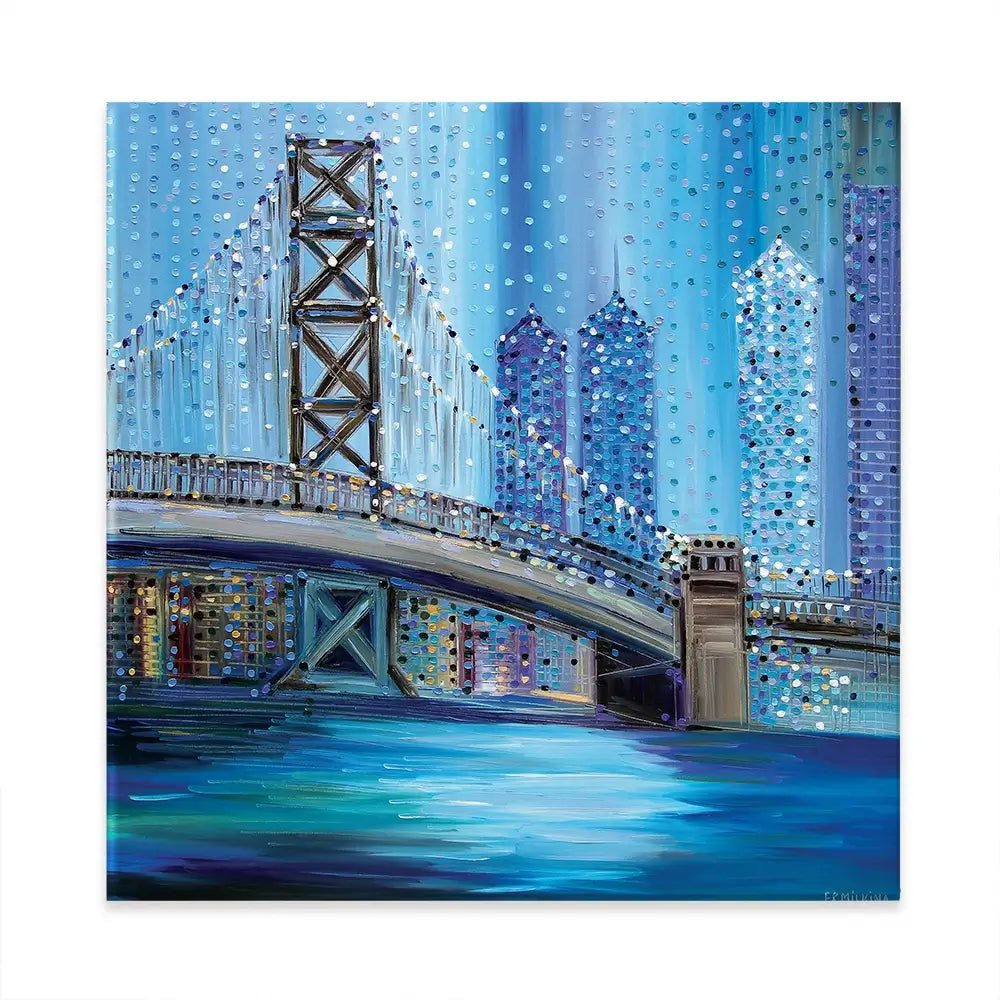 Philadelphia Bridge Canvas Print Philadelphia Bridge Canvas Print wall art product Ekaterina Ermilkina
