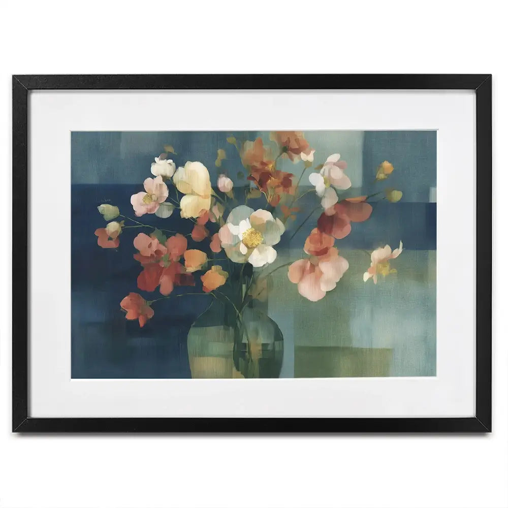Pink Bouquet In Vase Framed Art Print Pink Bouquet In Vase Framed Art Print wall art product Chromatic Storm Studio