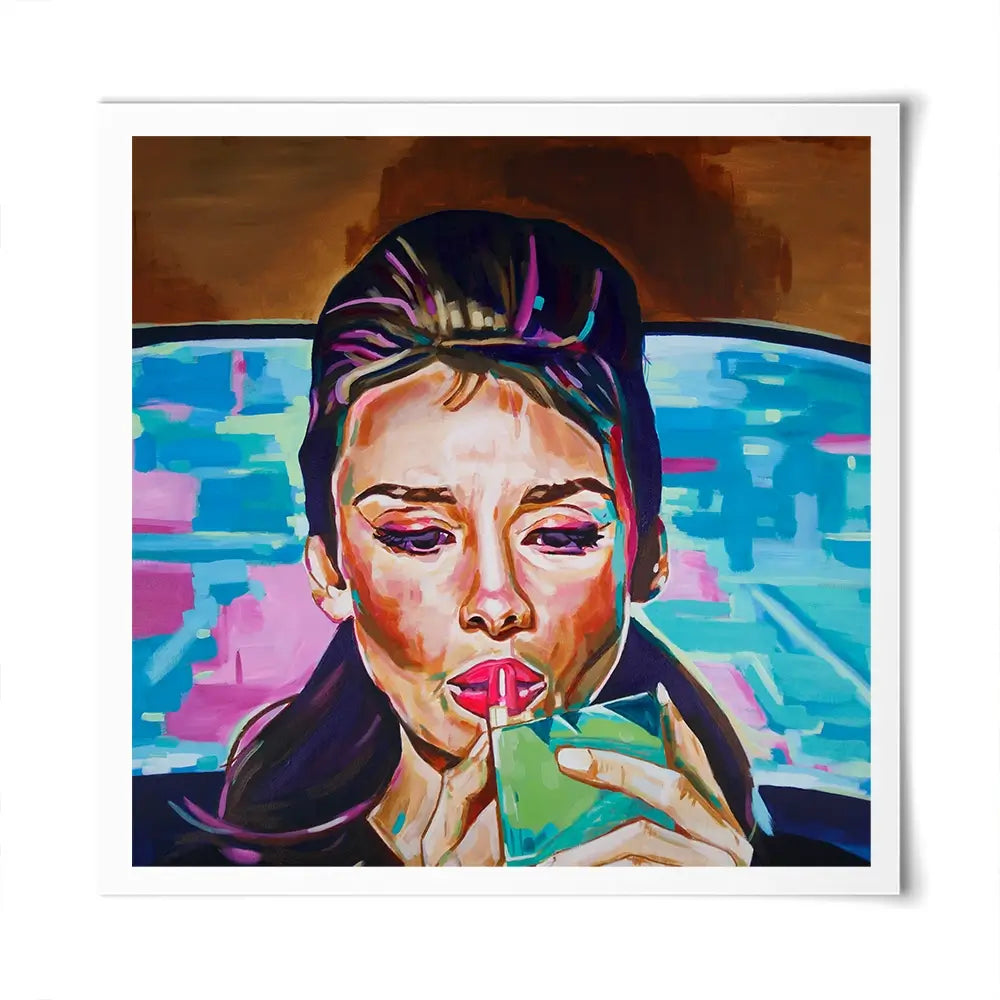 Pink In The Afternoon Square Art Print Pink In The Afternoon Square Art Print wall art product Juliet Stockton