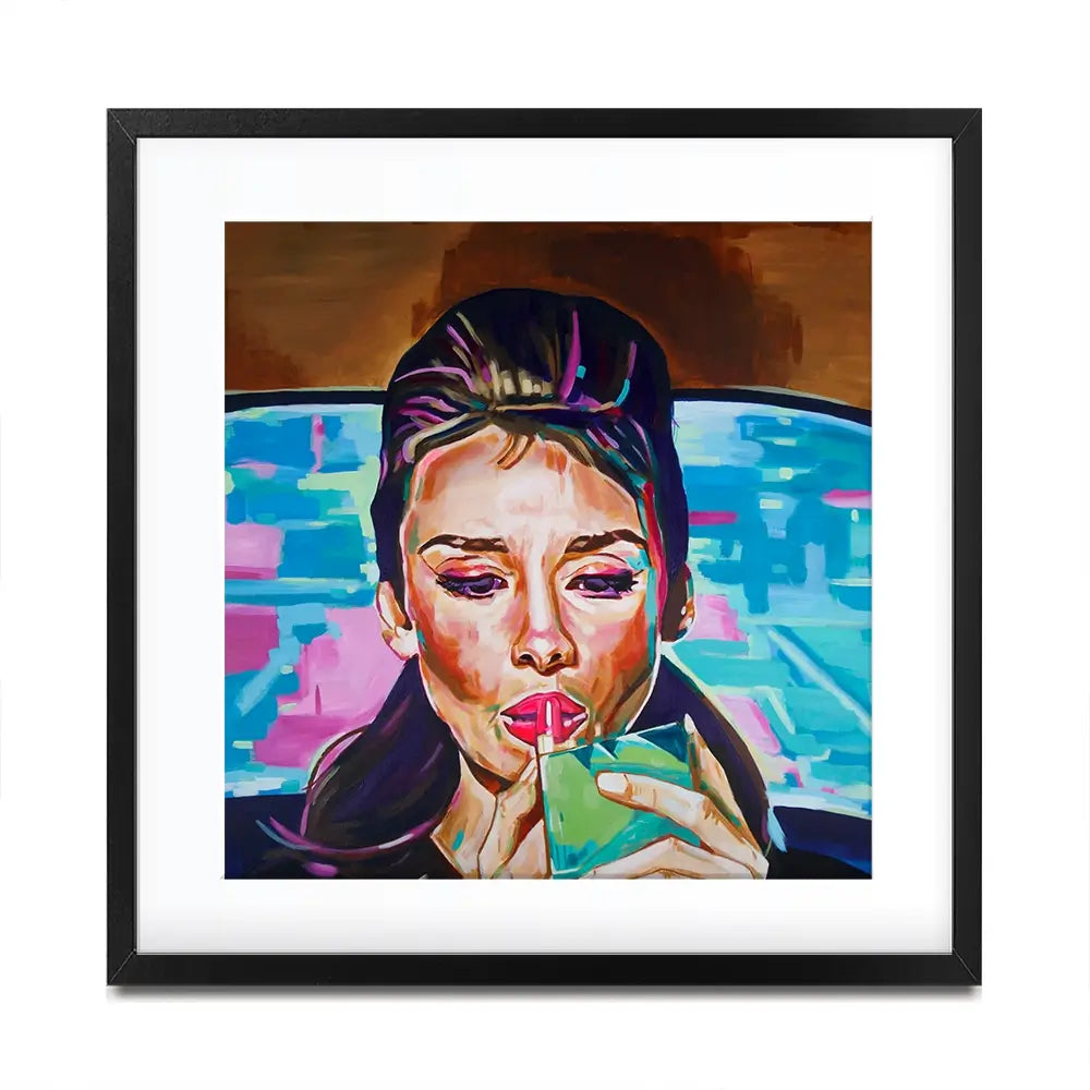 Pink In The Afternoon Square Framed Art Print Pink In The Afternoon Square Framed Art Print wall art product Juliet Stockton