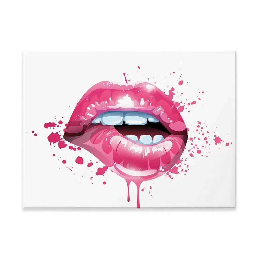 Pink Lips Canvas Print Pink Lips Canvas Print wall art product KenoKickit / Shutterstock