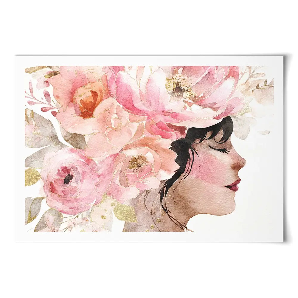 Pink Peony Muse Art Print Pink Peony Muse Art Print wall art product Svetlana Aleynikova