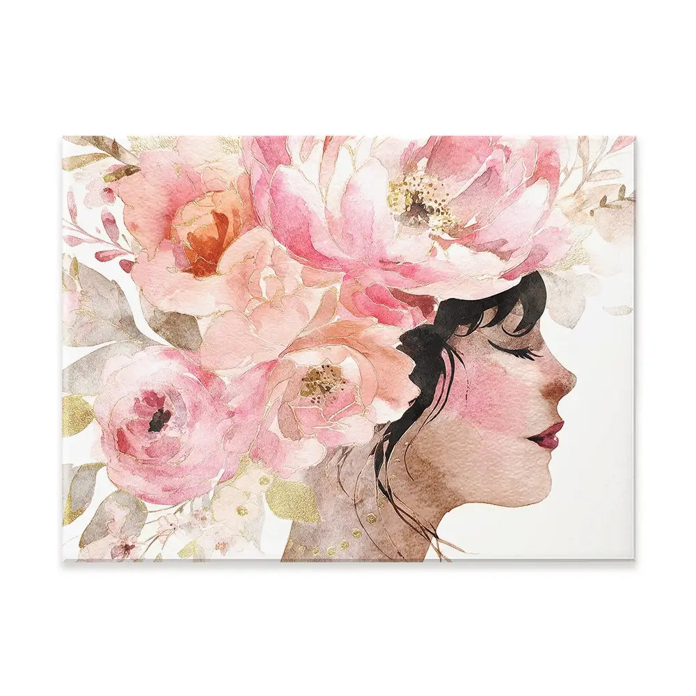 Pink Peony Muse Canvas Print Pink Peony Muse Canvas Print wall art product Svetlana Aleynikova