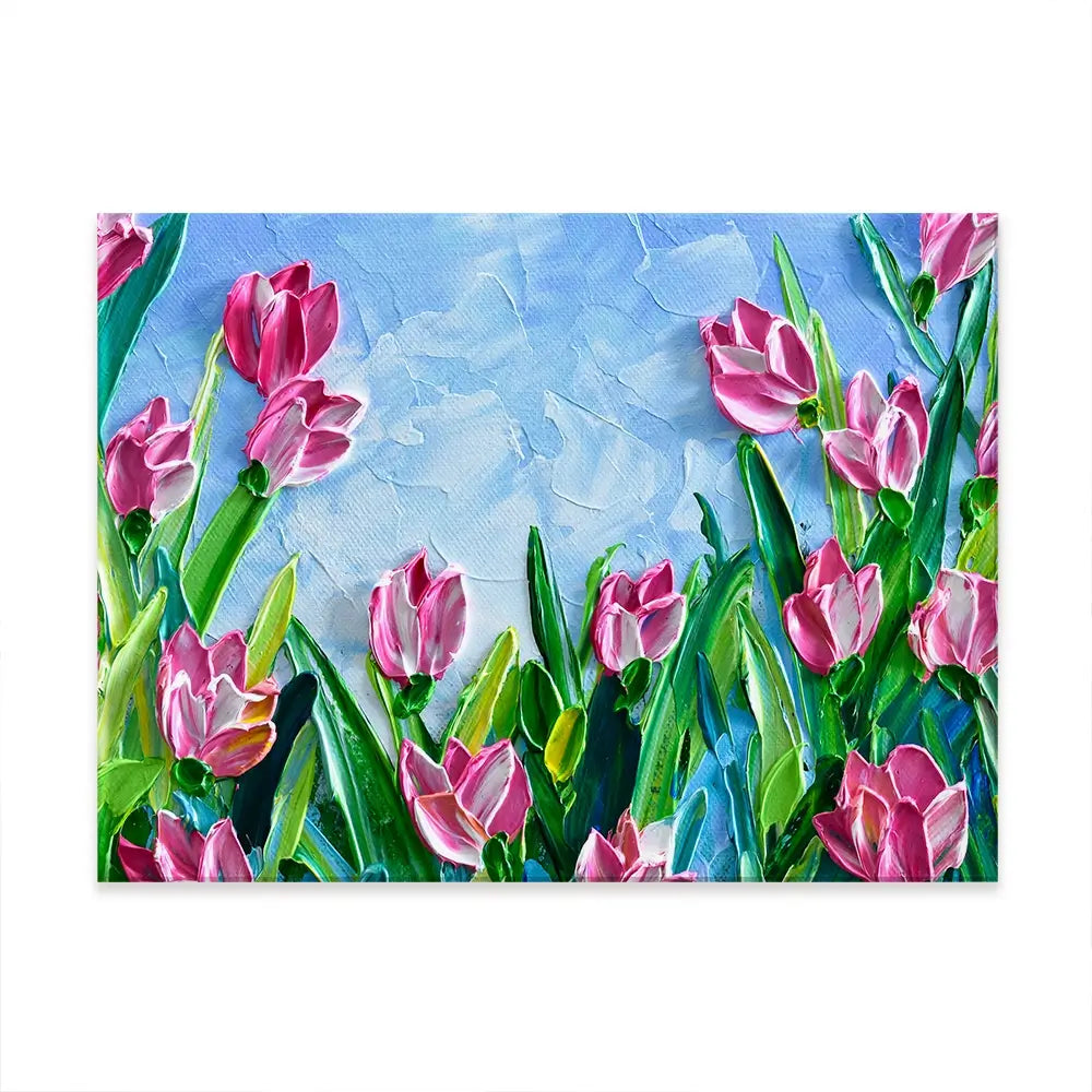 Pink Tulips Canvas Print Pink Tulips Canvas Print wall art product Olga Tkachyk