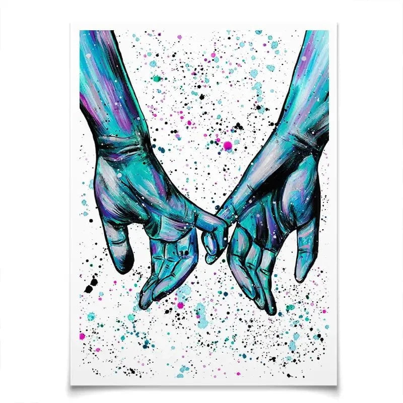 Pinky Promise Art Print Pinky Promise Art Print wall art product Emma LC Art