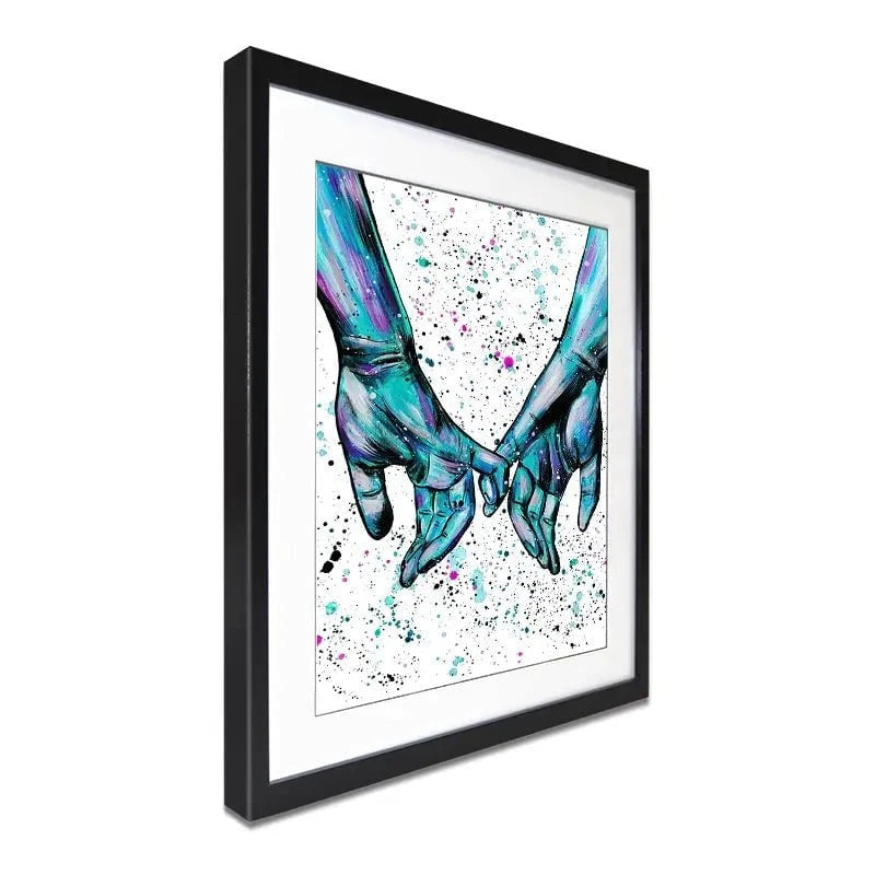 Pinky Promise Framed Art Print Pinky Promise Framed Art Print wall art product Emma LC Art