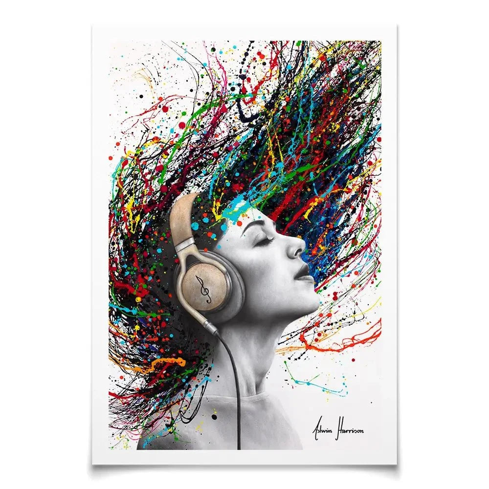 Playing Her Tune Art Print Playing Her Tune Art Print wall art product Ashvin Harrison