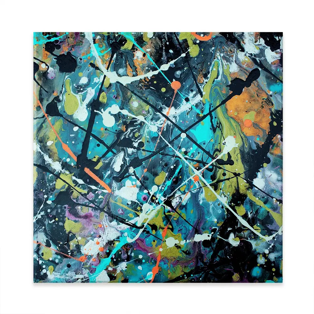 Pollock Style 2 Square Canvas Print Pollock Style 2 Square Canvas Print wall art product vector owl / Shutterstock