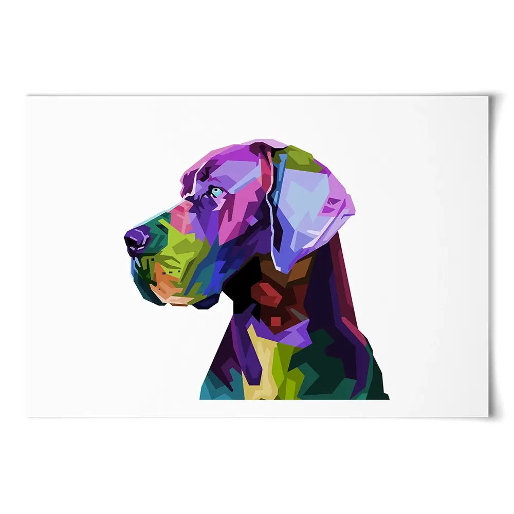 Pop Art Great Dane Art Print Pop Art Great Dane Art Print wall art product rainbow zoo / Shutterstock