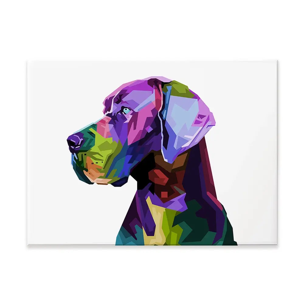 Pop Art Great Dane Canvas Print Pop Art Great Dane Canvas Print wall art product rainbow zoo / Shutterstock