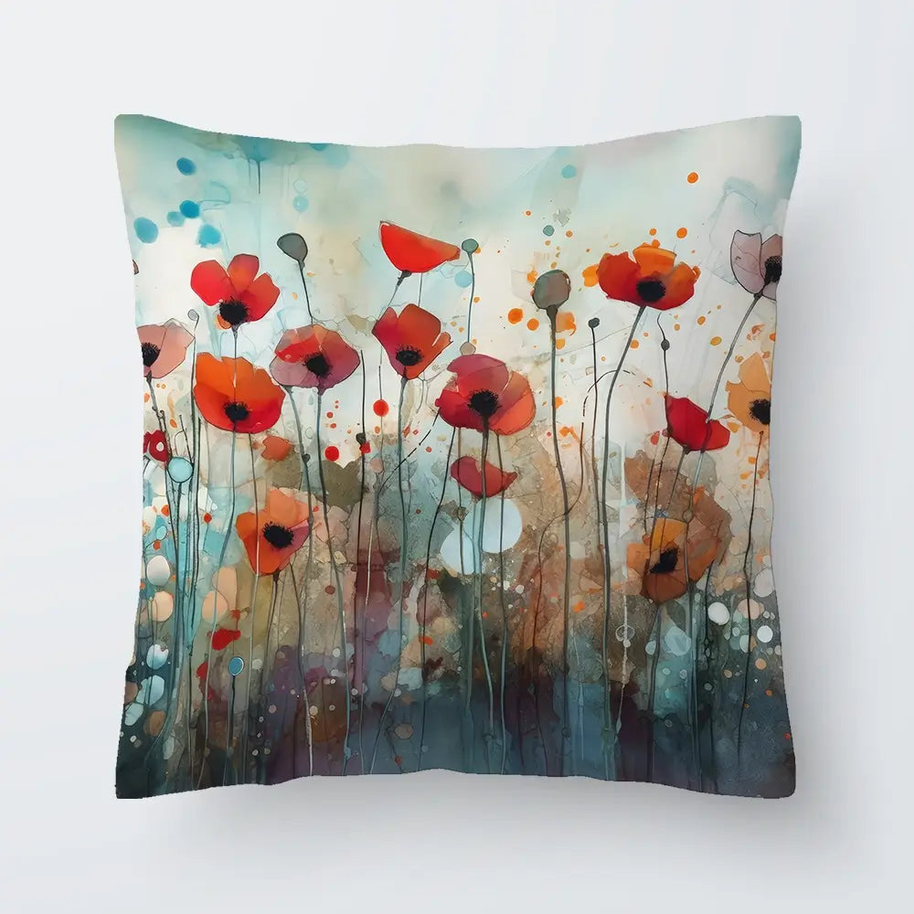 Poppies Cushion Poppies Cushion wall art product Art Print Shop