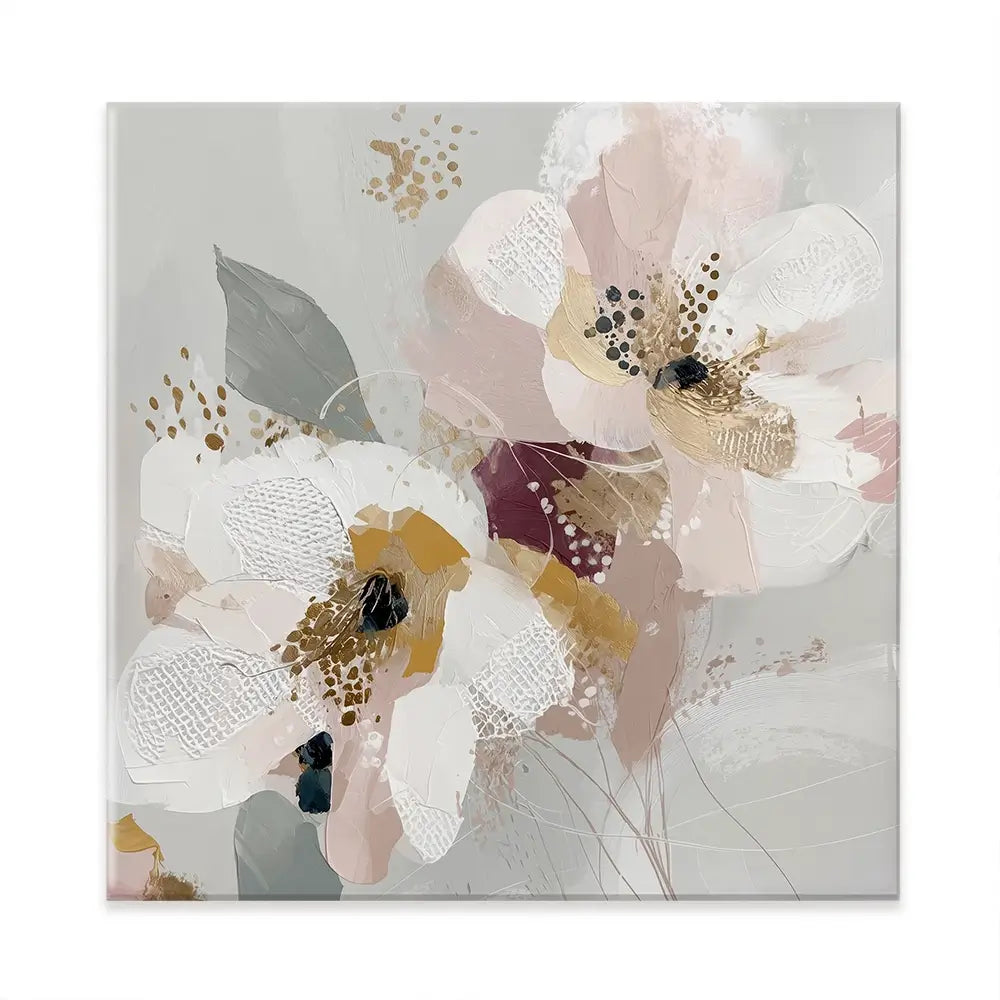 Precious Abstract 2 Square Canvas Print Precious Abstract 2 Square Canvas Print wall art product Bella Eve