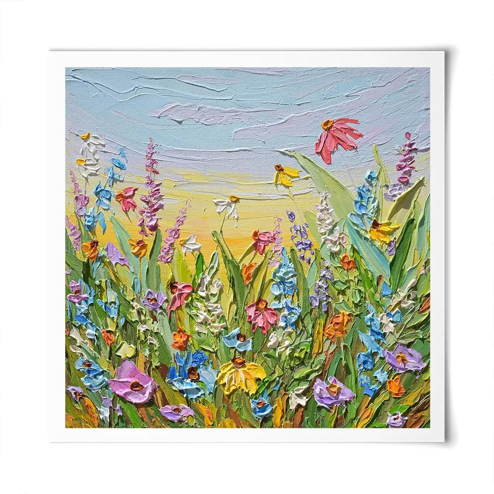 Pretty Summer View Square Art Print Pretty Summer View Square Art Print wall art product Olga Tkachyk