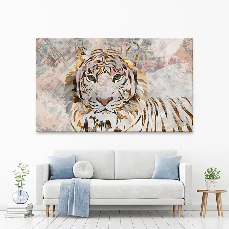Proud Tiger Canvas Print Proud Tiger Canvas Print wall art product Sarah Manovski