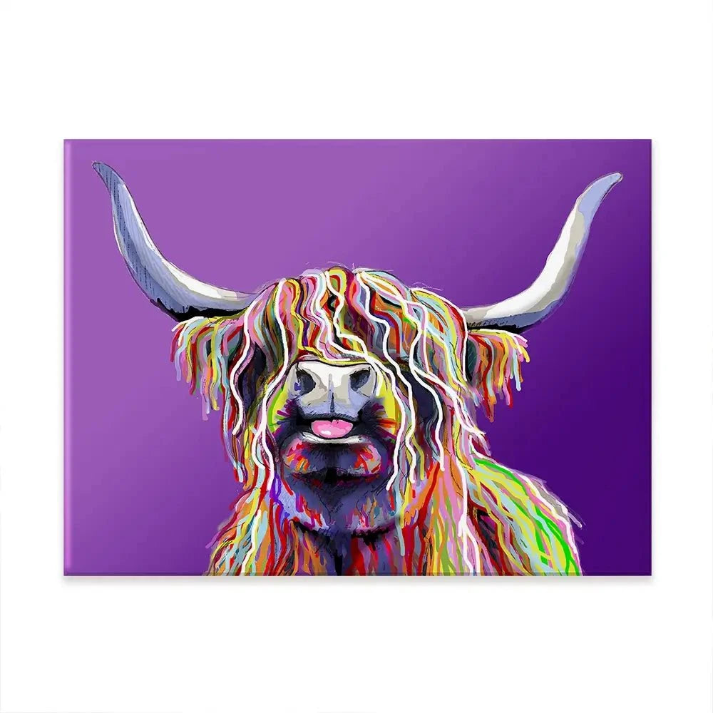 Purple Cheeky Coo Canvas Print Purple Cheeky Coo Canvas Print wall art product Independent