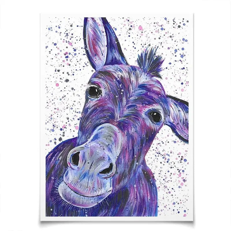 Purple Donkey Art Print Purple Donkey Art Print wall art product Emma LC Art