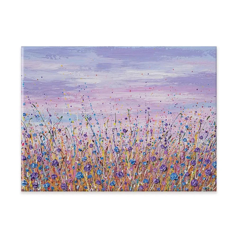 Purple Flower Field Canvas Print Purple Flower Field Canvas Print wall art product Olga Tkachyk