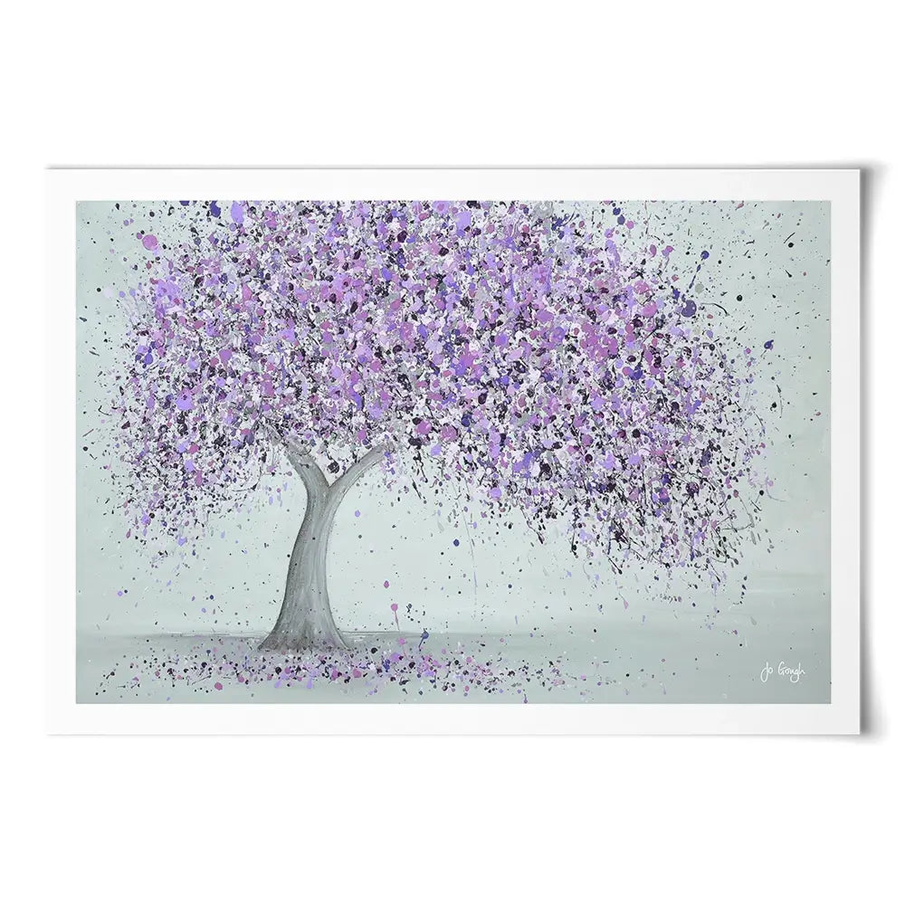 Purple Love Art Print Purple Love Art Print wall art product Jo Gough