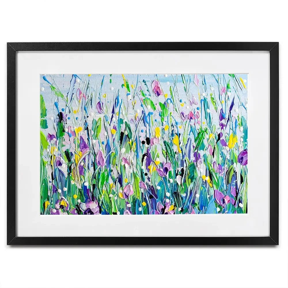 Purple Meadow Framed Art Print Purple Meadow Framed Art Print wall art product Olga Tkachyk