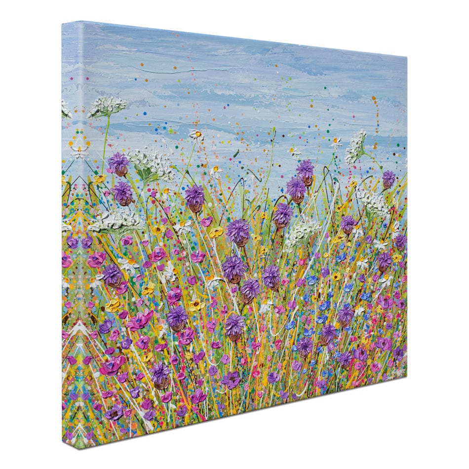 Purple Wildflowers Canvas Print wall art product Olga Tkachyk