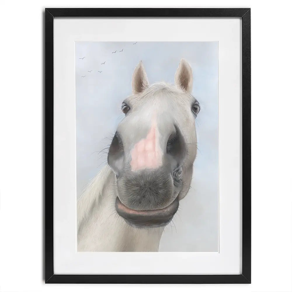 Racehorse Desert Orchid Framed Art Print Racehorse Desert Orchid Framed Art Print wall art product Georgie Turner