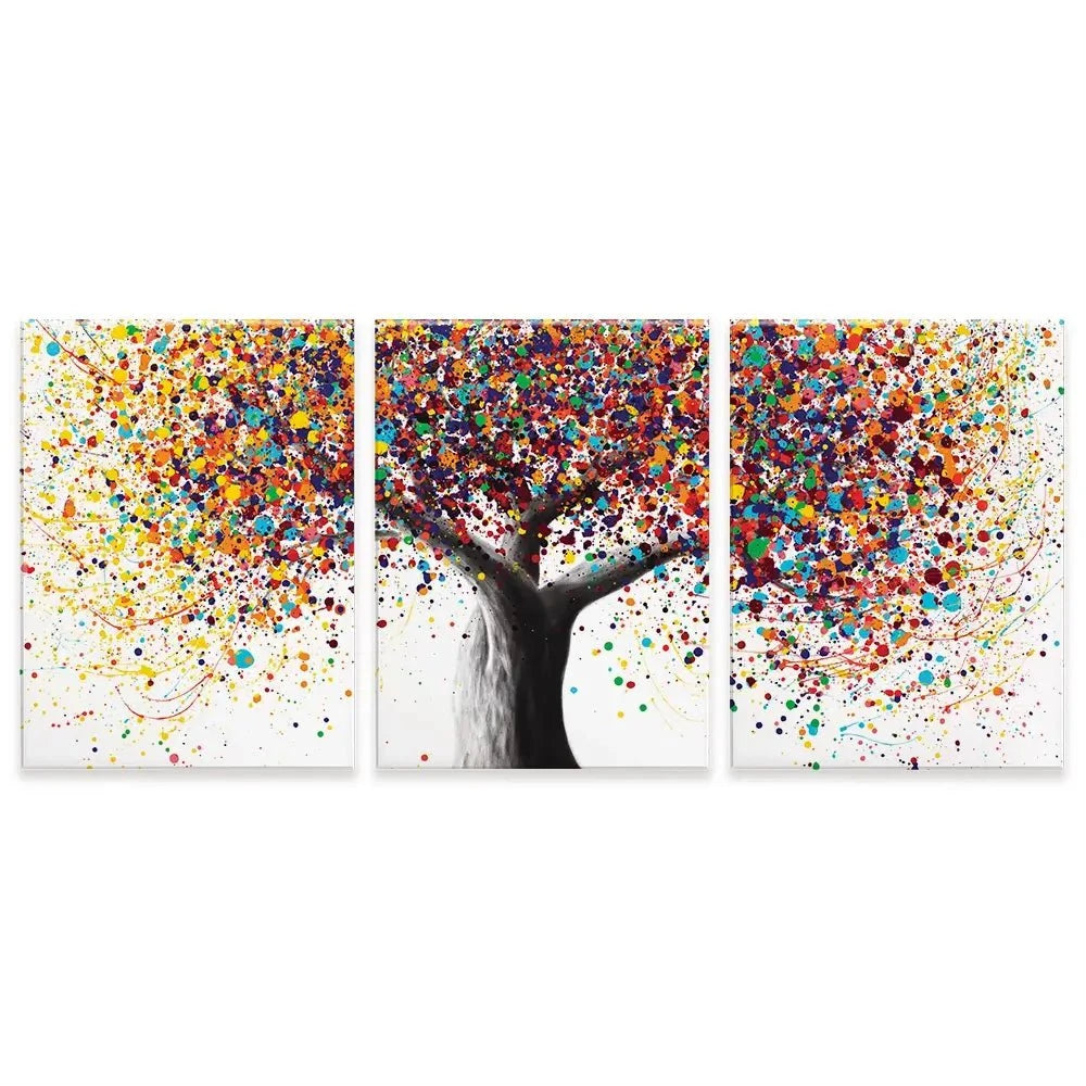 Rainbow Soul Tree Trio Canvas Print Rainbow Soul Tree Trio Canvas Print | Rainbow Soul Tree Artwork wall art product Ashvin Harrison