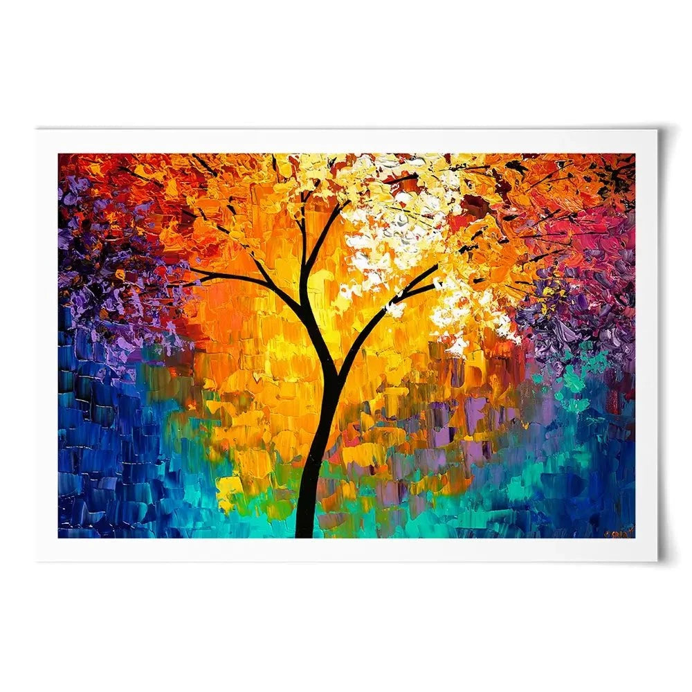 Rainbow Tree Of Life Art Print Rainbow Tree Of Life Art Print wall art product Osnat Tzadok