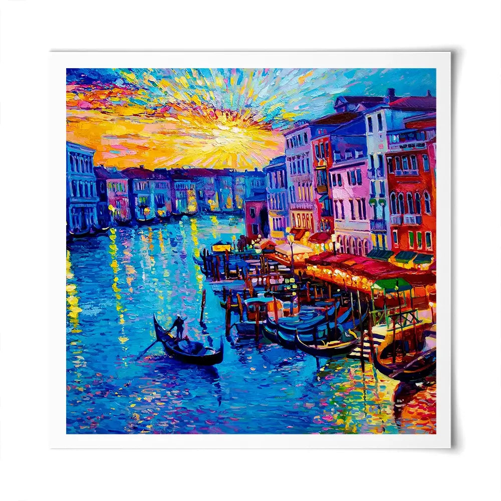 Rainbow Venice Square Art Print Rainbow Venice Square Art Print wall art product Ivailo Nikolov / Shutterstock