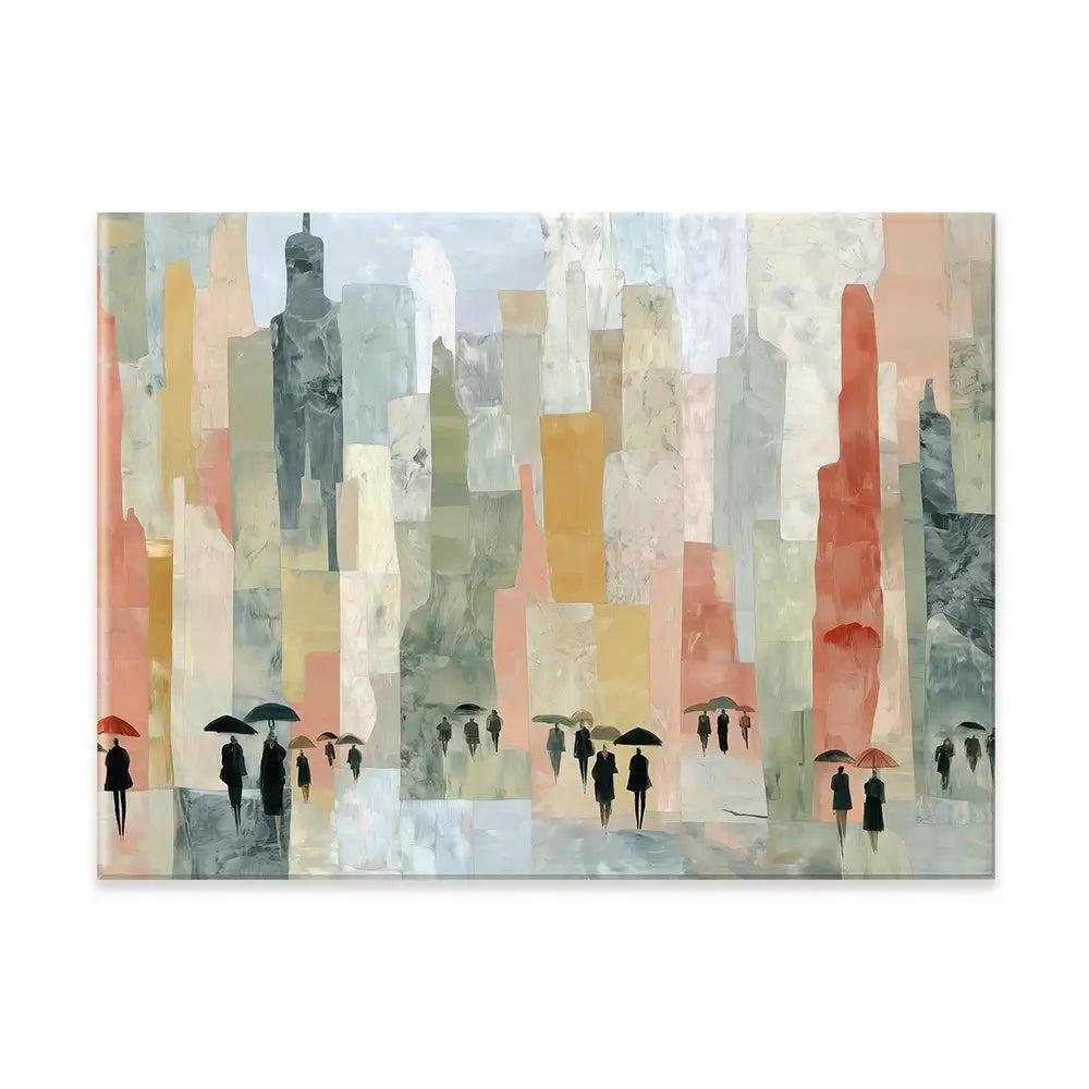 Rainy City Streets Canvas Print Rainy City Streets Canvas Print wall art product Chromatic Storm Studio
