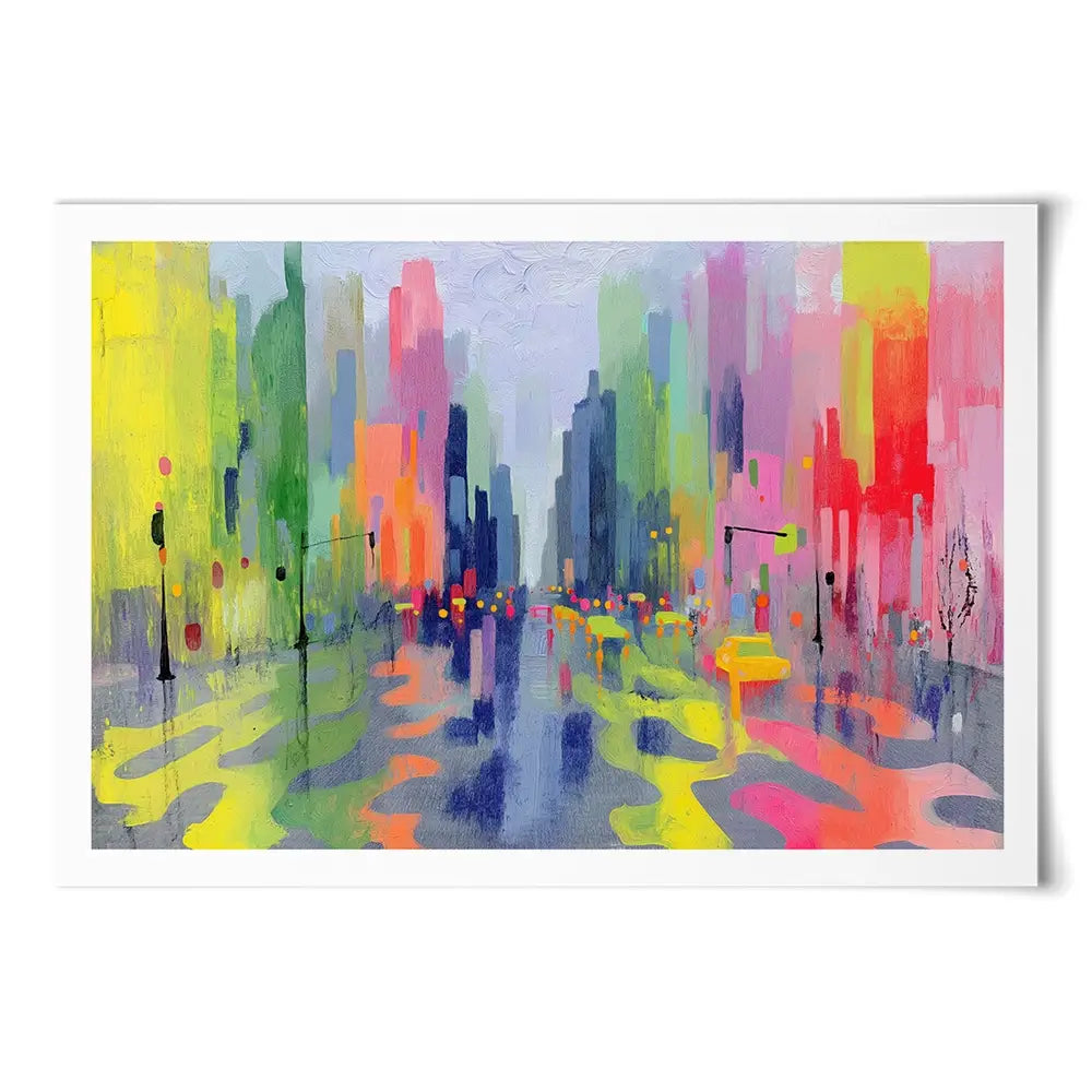 Rainy Crossing Art Print Rainy Crossing Art Print wall art product Chromatic Storm Studio