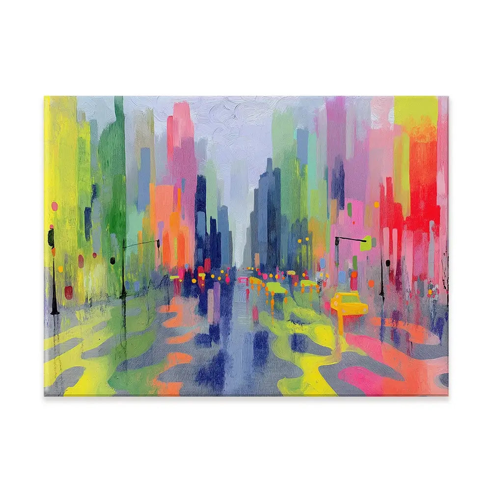 Rainy Crossing Canvas Print Rainy Crossing Canvas Print wall art product Chromatic Storm Studio