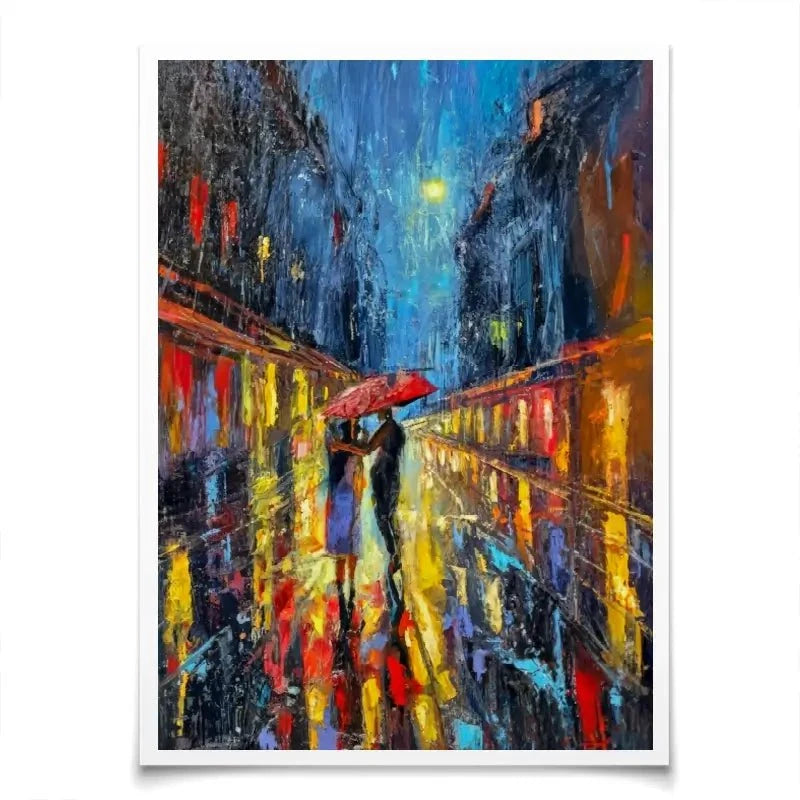 Rainy Date Night Art Print Rainy Date Night Art Print wall art product David Alexander Elder