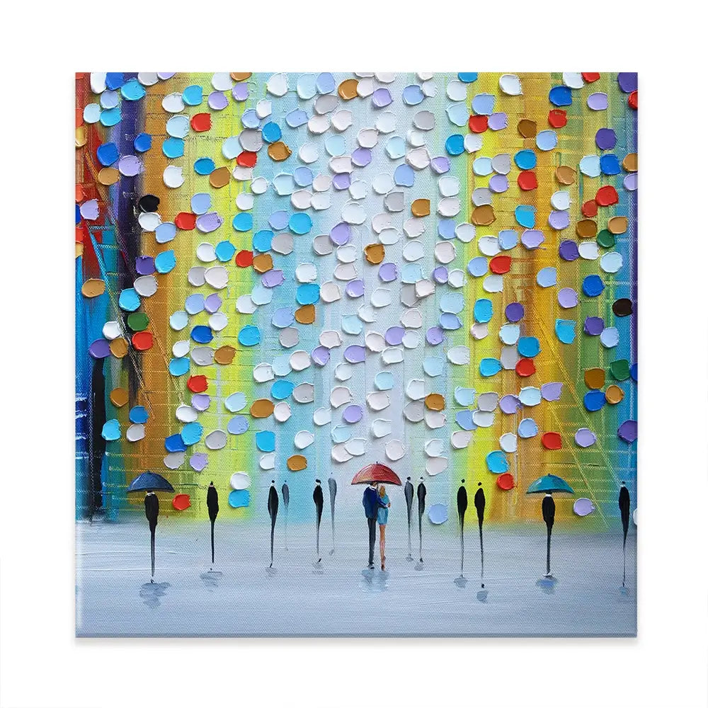 Rainy Fantasy Square Canvas Print Rainy Fantasy Square Canvas Print wall art product Ekaterina Ermilkina