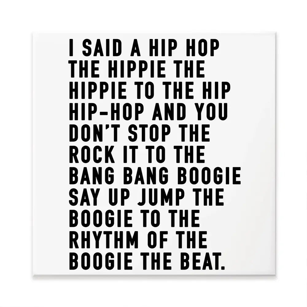 Rappers Delight Square Canvas Print Rappers Delight Square Canvas Print wall art product Independent