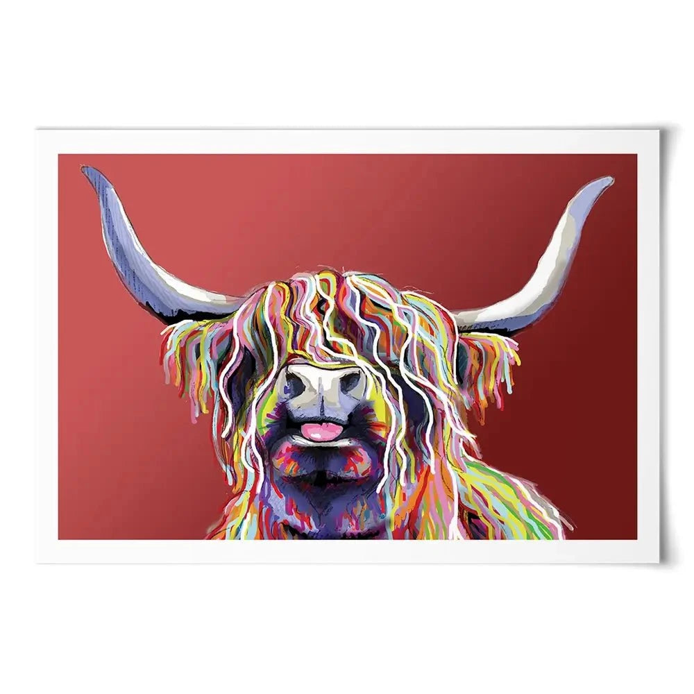Red Cheeky Coo Art Print Red Cheeky Coo Art Print wall art product Independent