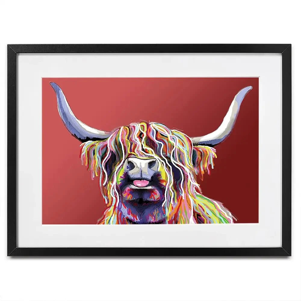 Red Cheeky Coo Framed Art Print Red Cheeky Coo Framed Art Print wall art product Independent