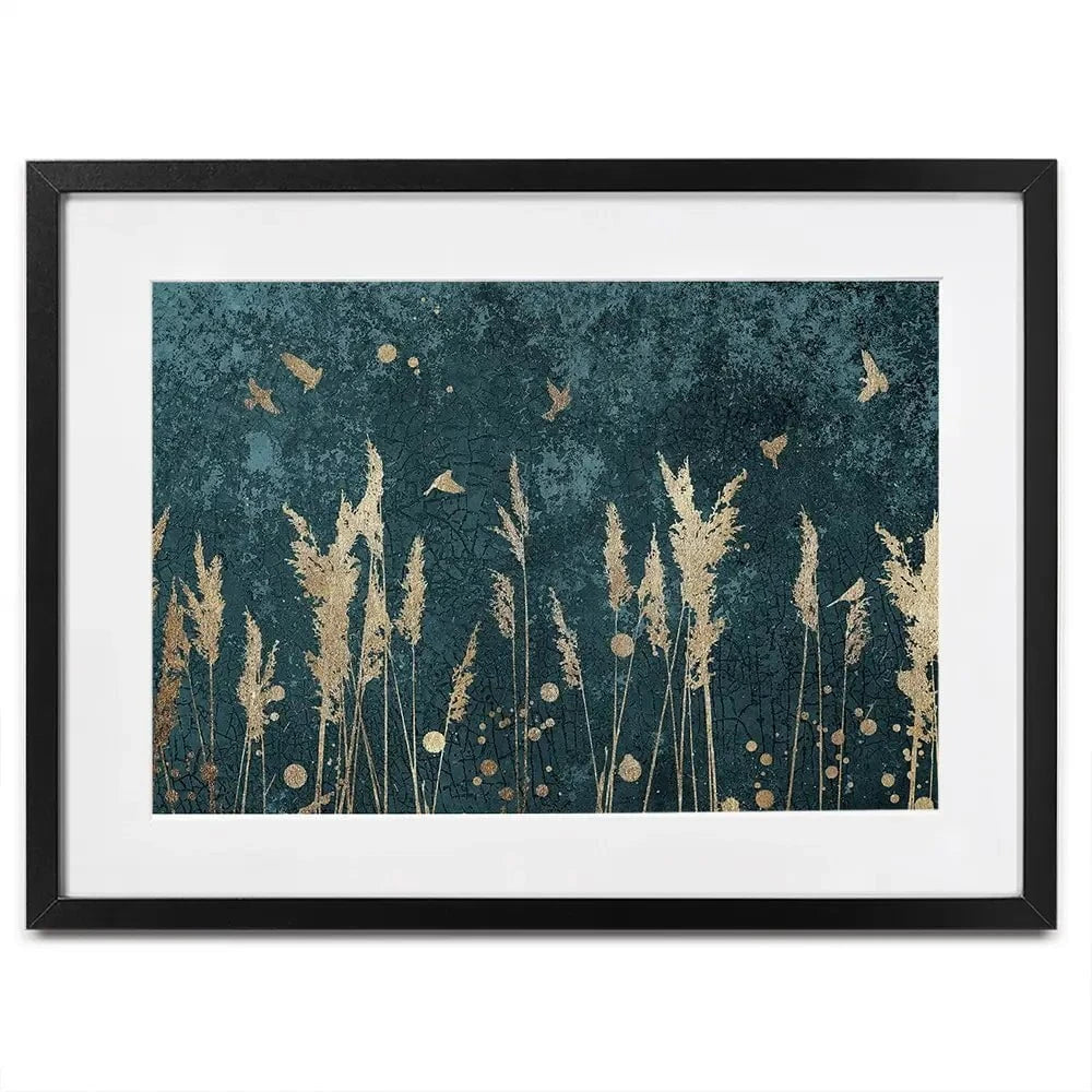 Reeds And Birds Framed Art Print Reeds And Birds Framed Art Print wall art product Svarti / Shutterstock