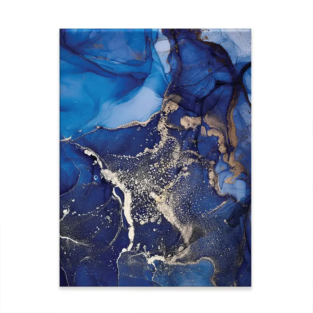 Rich Blue Marble Canvas Print Rich Blue Marble Canvas Print wall art product djero.adlibeshe yahoo.com / Shutterstock