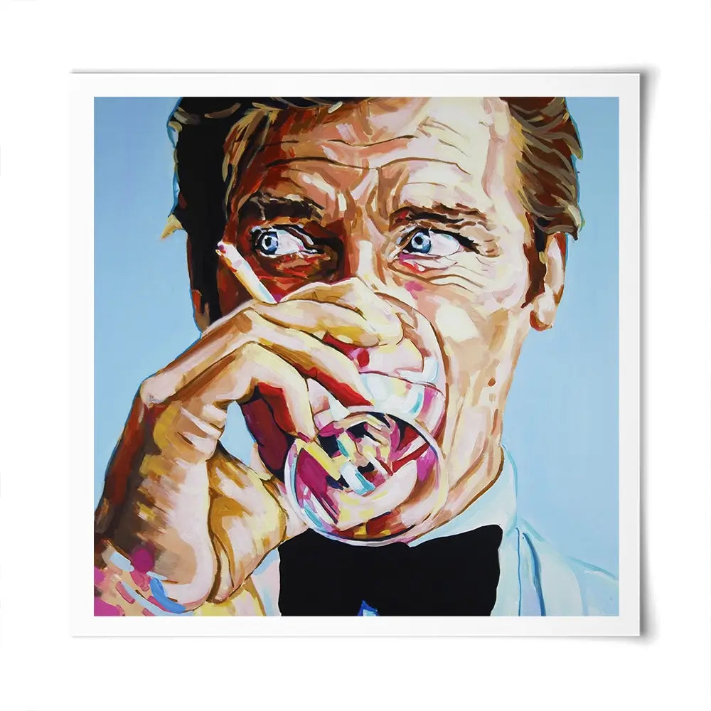 Roger Moore Square Art Print Roger Moore Square Art Print wall art product Juliet Stockton